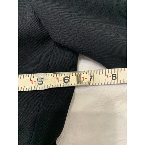 Vintage Calvin Klein Women's Blazer 100% Merino Wool Size 8 Black Long Y2K Work - Picture 4 of 12